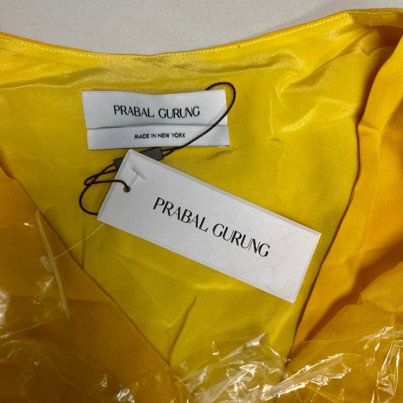 Prabal Gurung Cady Dress - Women's Size 8, Yellow NEW - Picture 5 of 6